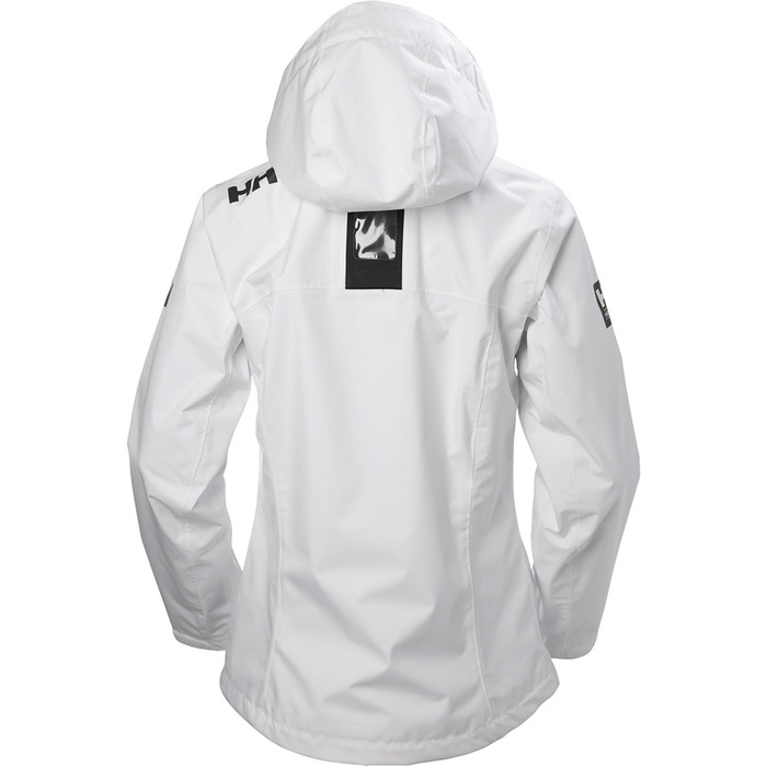 2022 Helly Hansen Womens Crew Hooded Jacket White 33899